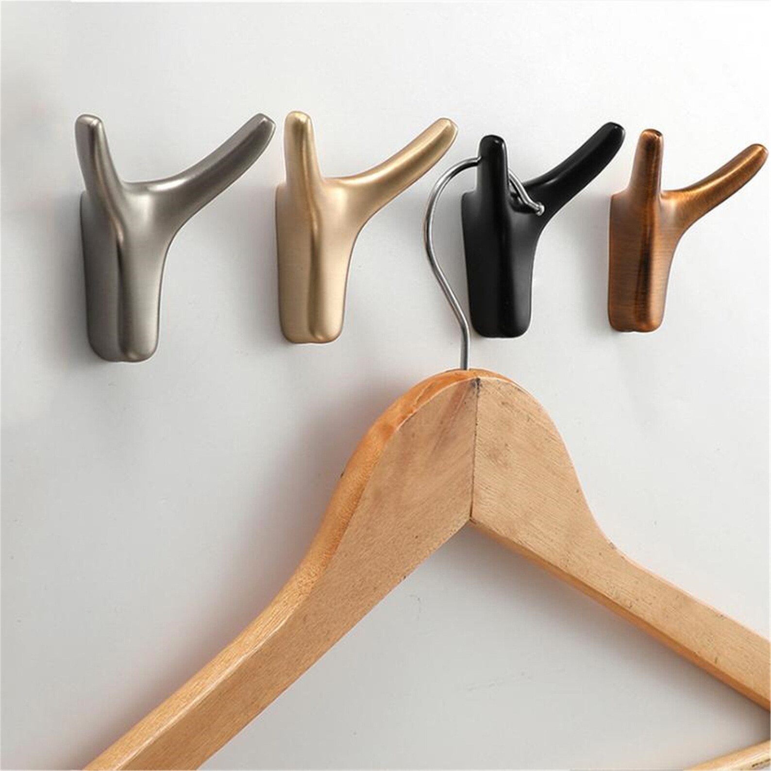 Wall Hooks Scarf Hooks Double Hooks Creativity Wall Hooks Coat Etsy