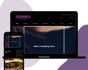 Wix Template | Late Night Club / Bar Template