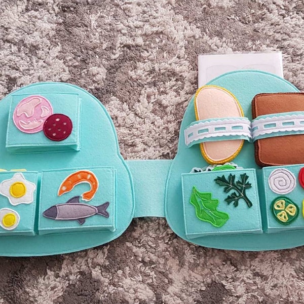 Jouets éducatifs Fausse nourriture Faire un sandwich Jouer à la cuisine Jouer à la nourriture en feutre