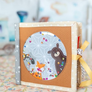 New baby gift Felt Busy book Montessori toys with baby name