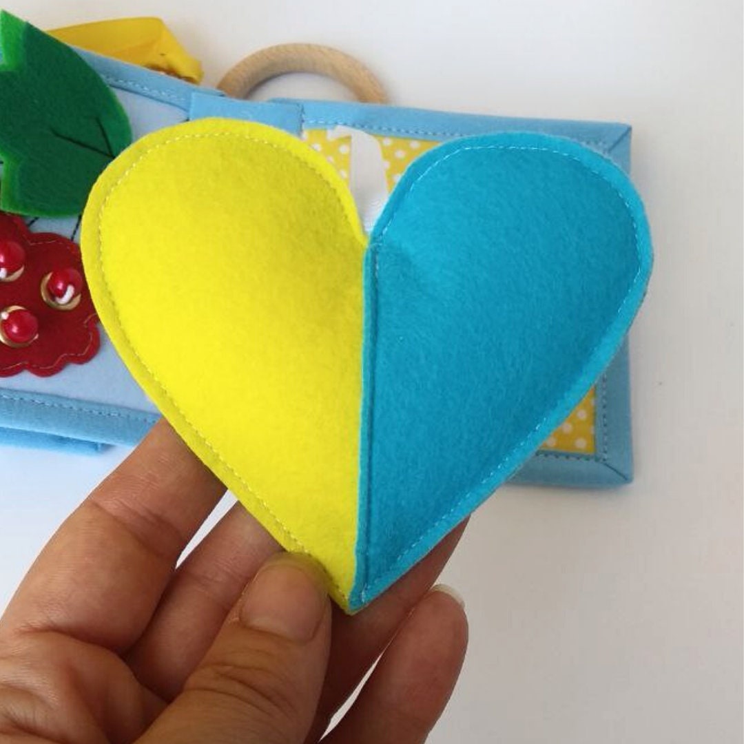 Custom Gift Quiet Book 1010 Busy Book Montessori Toy for Toddlers Mini ...