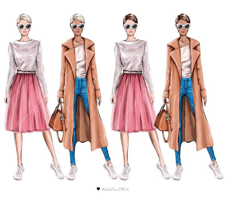 Dress up Doll Clipart Dress up Girl Paper Doll Clipart Etsy Canada