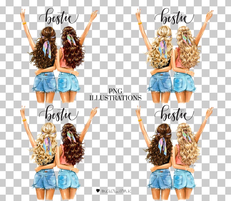 Best Friend Clipart, Bestie Clipart, Bestie Png, Bff Clipart, Best ...
