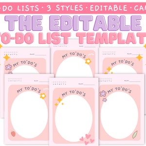To-Do List Template | To-Do List | To-Do List Printable | Editable To-Do List | Printable To-Do List | Template To-Do List