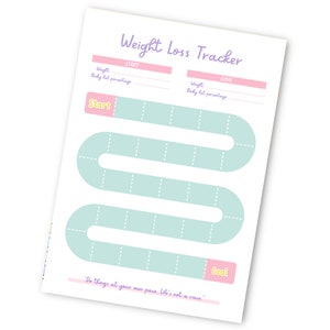 Weight Loss Tracker | Weight Loss Tracker Printable | Printable Weight Tracker | Weight Loss Printable | Weight Loss Journal