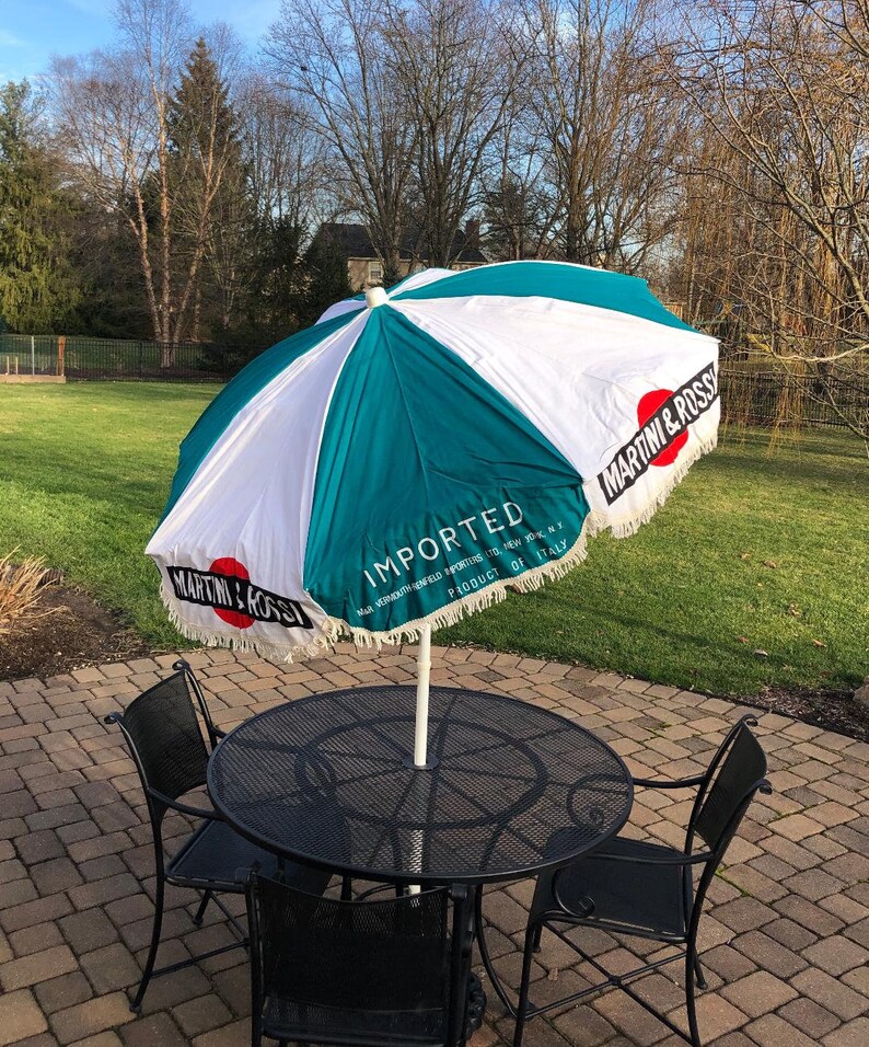 Martini & Rossi Vintage Cafe Umbrella 6' Tall 72 Etsy