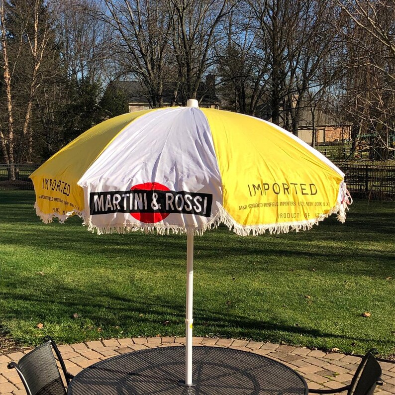 Martini & Rossi Vintage Cafe Umbrella 6' Tall 72 Etsy