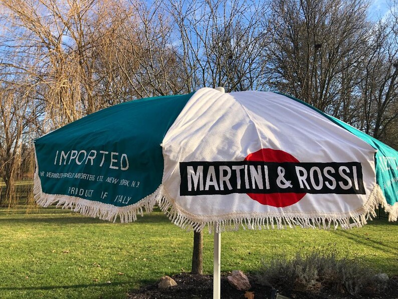 Martini & Rossi Vintage Cafe Umbrella 6' Tall 72 Etsy