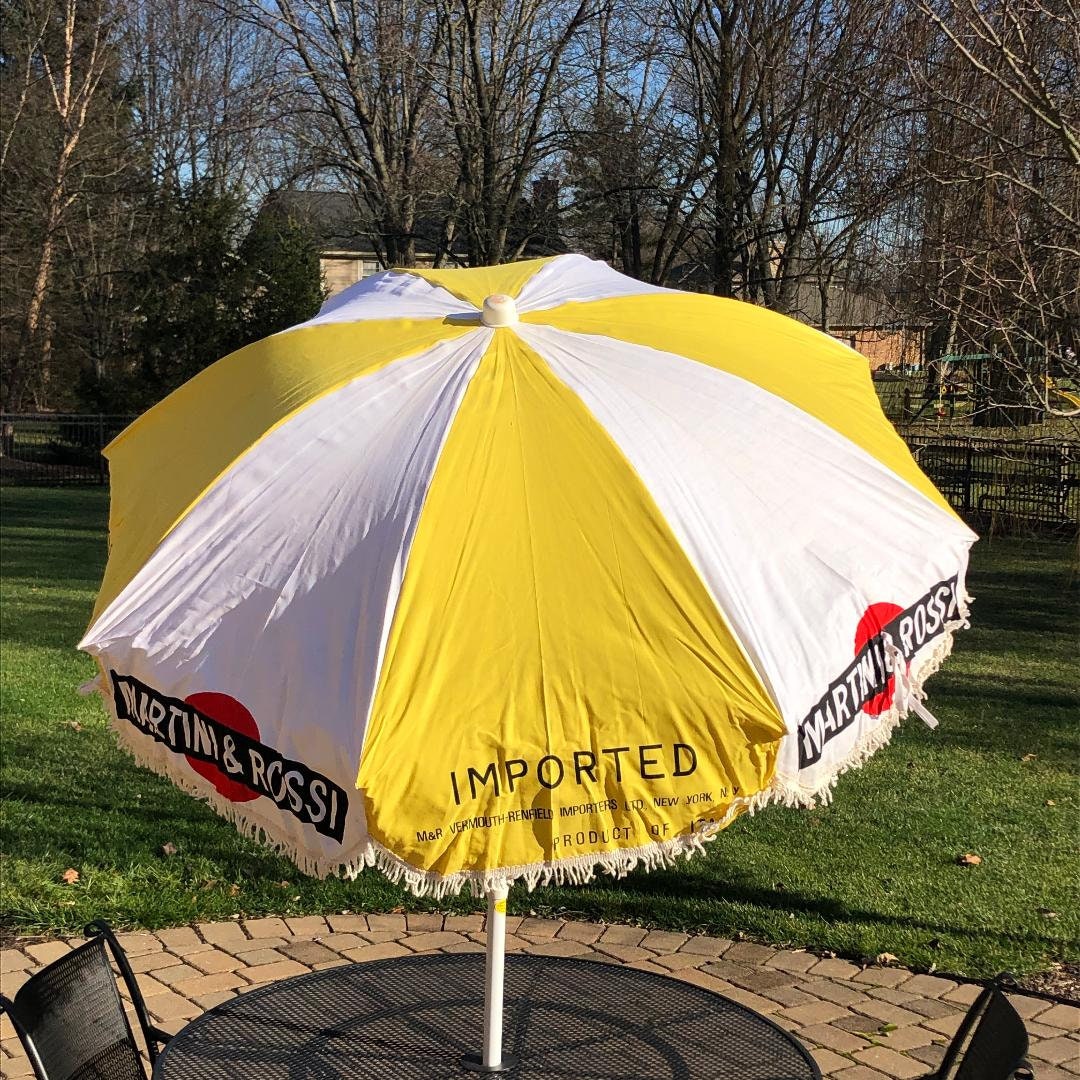 Martini & Rossi Vintage Cafe Umbrella 6' Tall 72 Etsy
