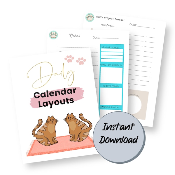 Crazy Cat Calendar Etsy