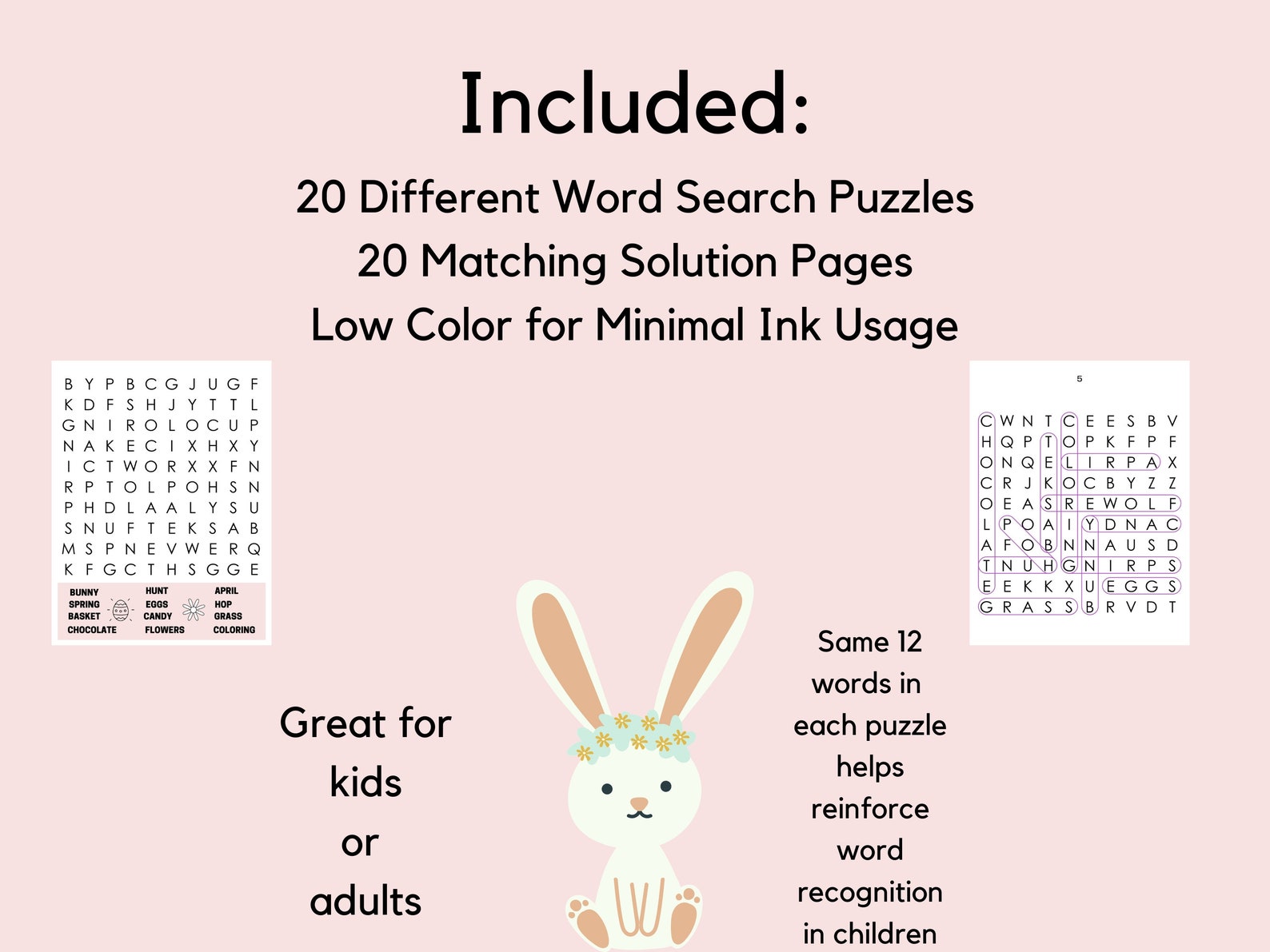 Word Search Easter Word Search Word Search Printable Easter - Etsy