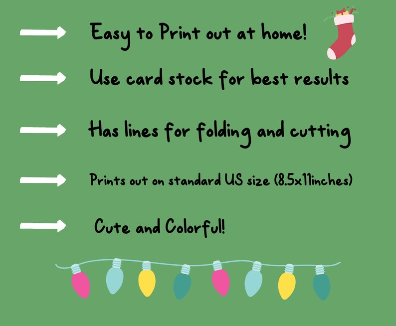Printable Happy Holidays Card Christmas Card Printable Etsy Printable Happy Holidays Card Christmas Card Printable Etsy