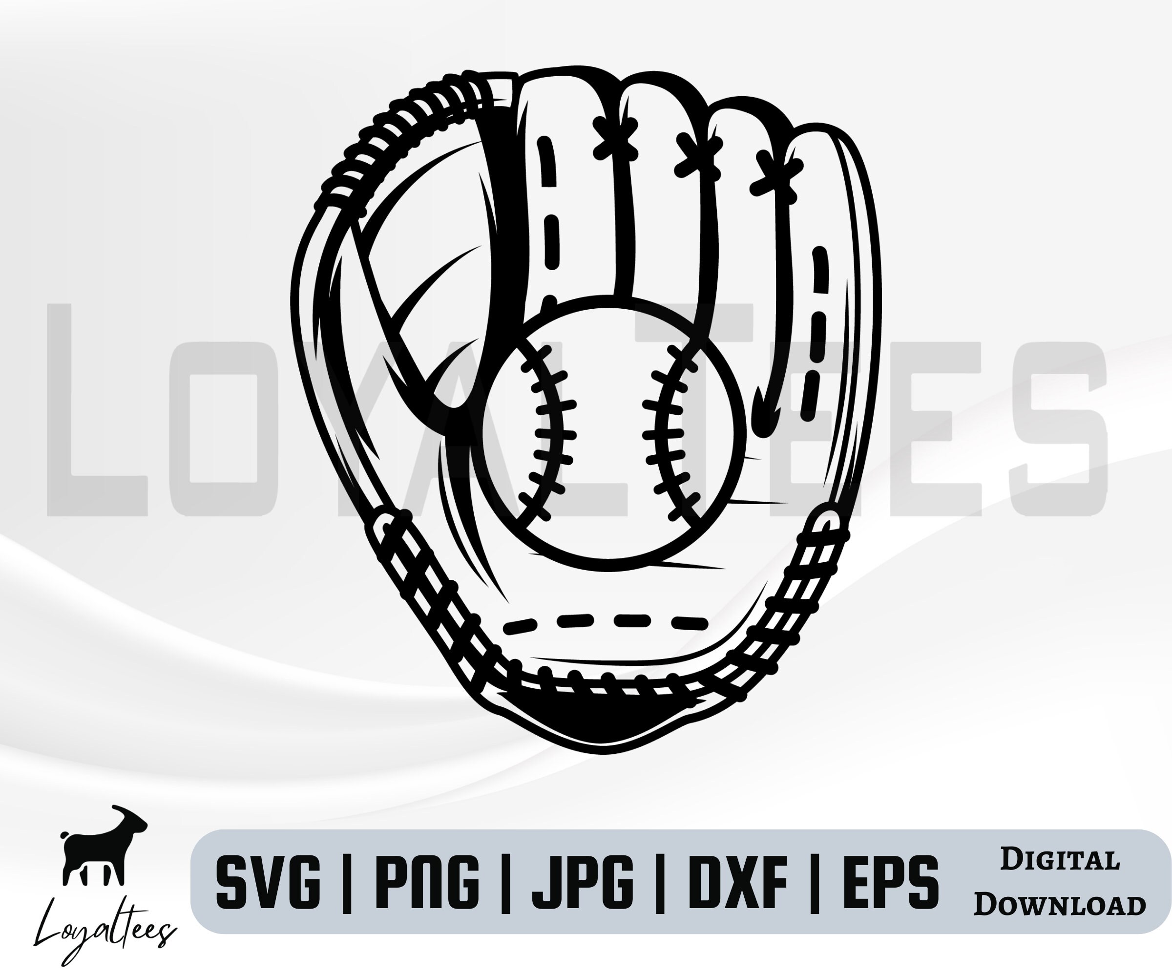 Baseball Glove SVG Player Softball Sport Team Mitt Pitcher Etsy