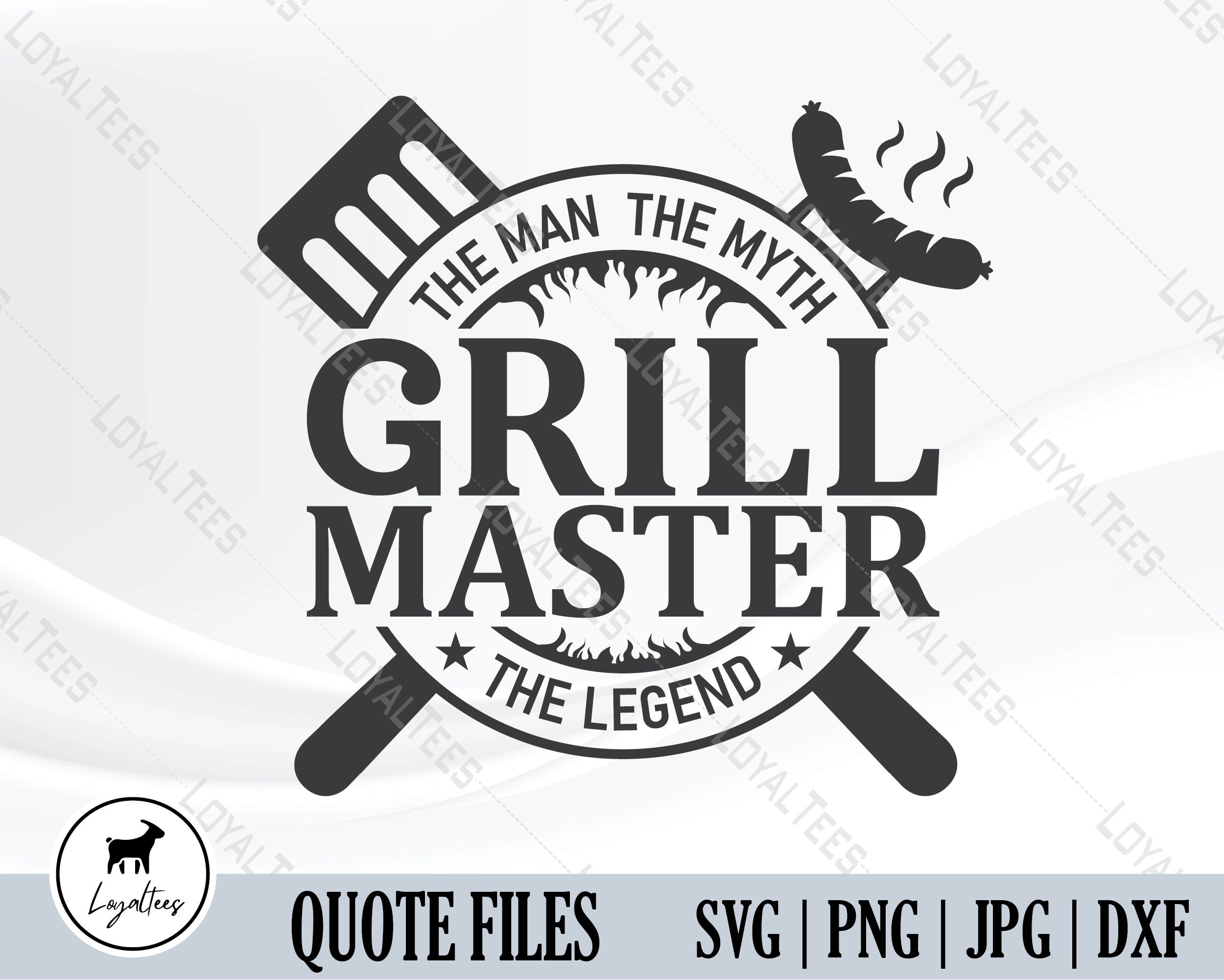 Grill Master SVG Grilling Father's Day King of Grill Dad Etsy