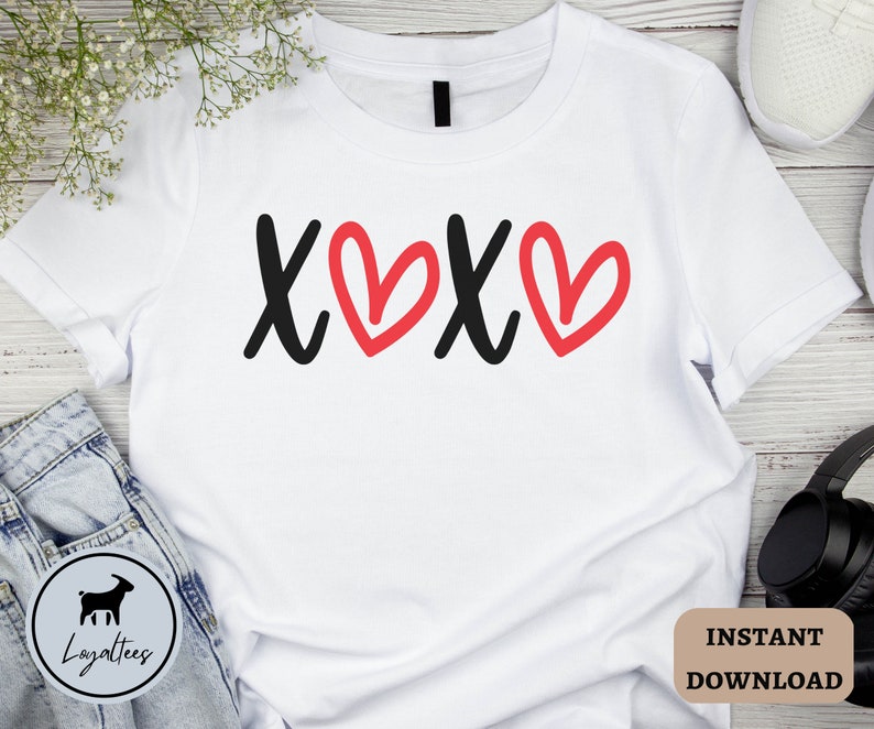 Xoxo SVG Hugs and Kisses PNG Love Svg Hello Valentine - Etsy Australia