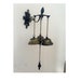 Vintage Brass Doorbell Hanging Wall Chimes 3 Bells Antique Art Shop Store Bell , Christmas , Vintage Brass Temple Bell 