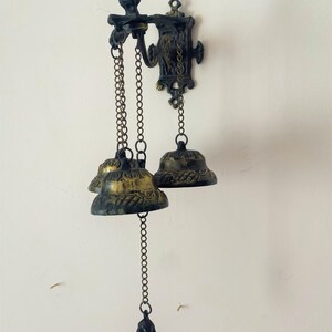 Vintage Brass Doorbell Hanging Wall Chimes 3 Bells Antique Art - Etsy