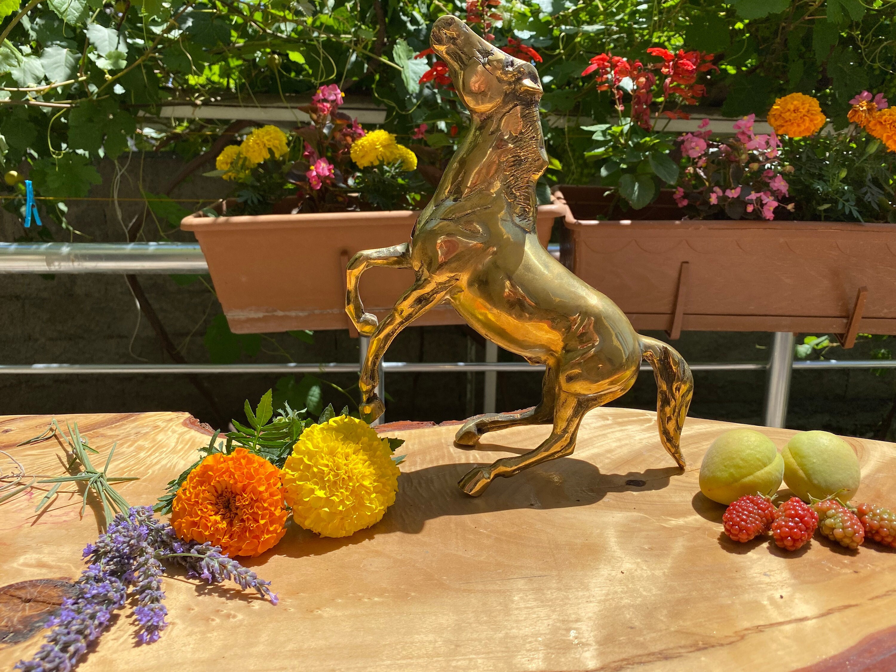 ビンテージ　真鍮製　馬二頭 ビンテージ 真鍮製 馬二頭 ビンテージ 真鍮製 馬二頭 Yahoo