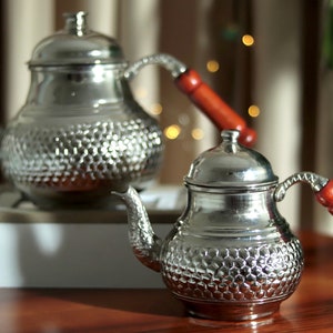 Copper Teapot, Ornament , Christmas, Engraved, Gift, Kitchen, Tea Kettle, Herbal, Vintage , Handmade
