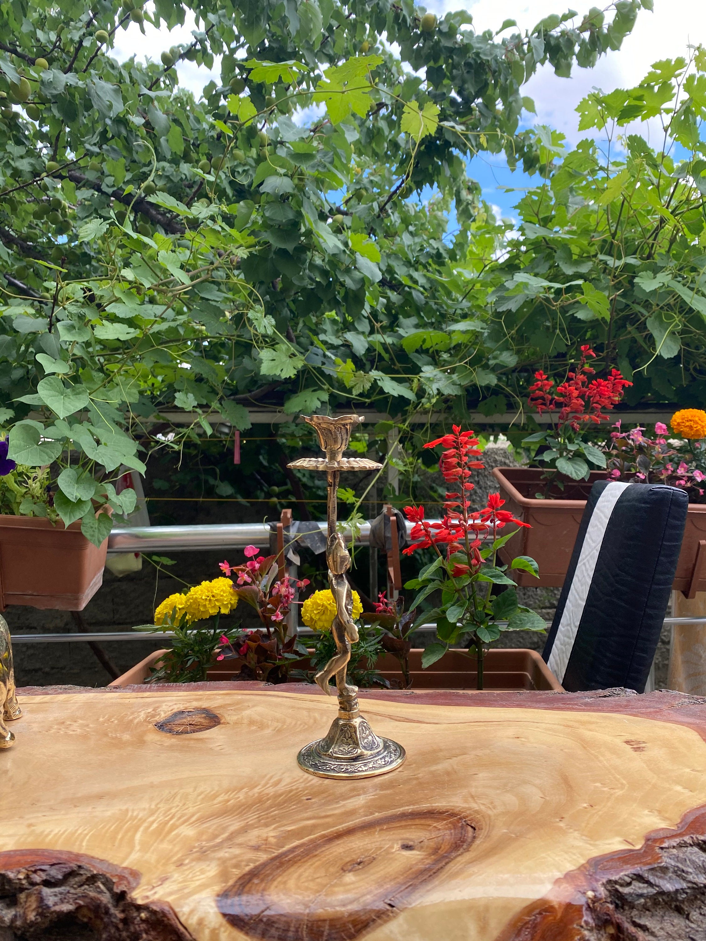 Brass Candle Holder Handmade Candle Brass Casting Etsy UK