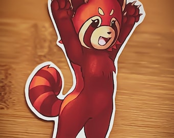 Red Panda Sticker (Rawr)