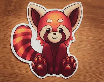 Red Panda Sticker (Sitting)