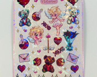 Valentine’s Day Sticker Sheet - 41 stickers