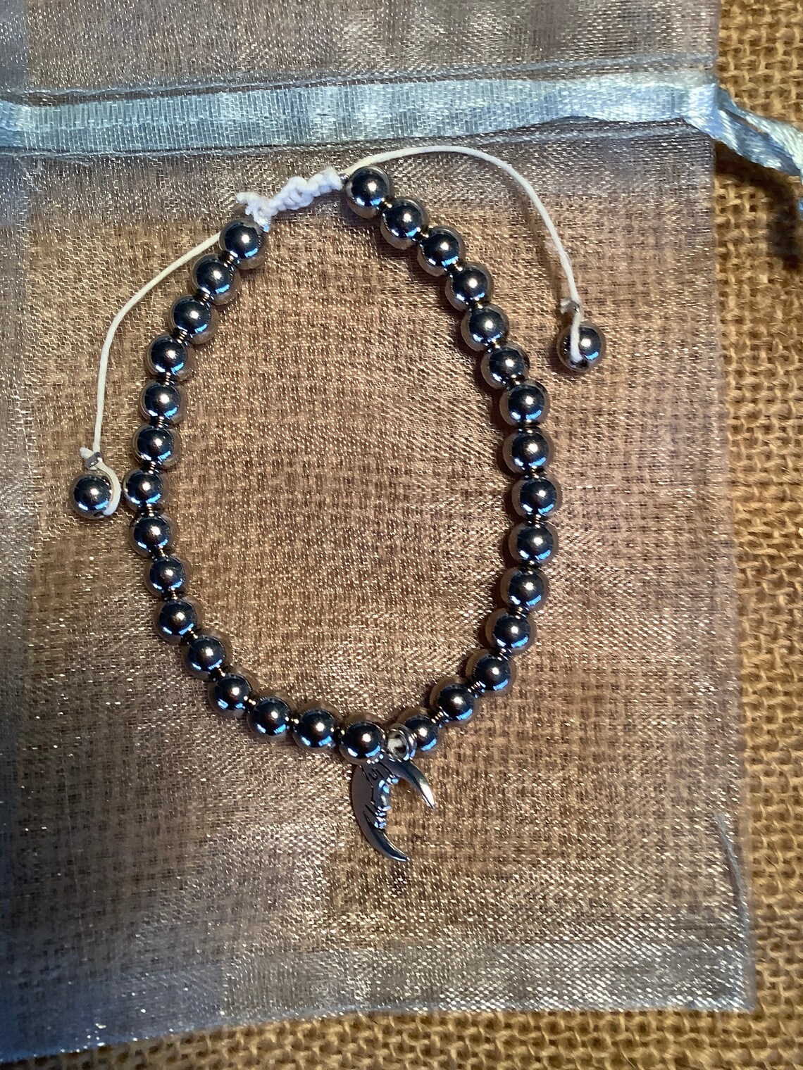 Slipknot adjustable beaded bracelet Etsy