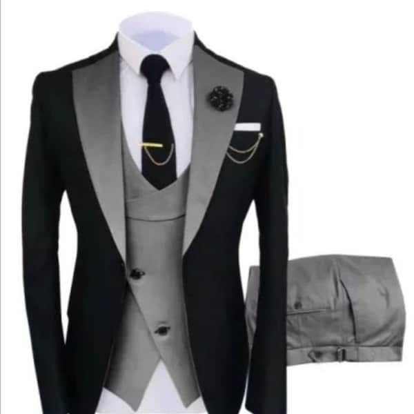 Black and Grey Suit Etsy