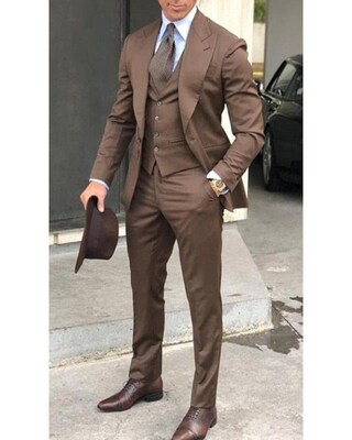 Completo Uomo 3 Pezzi Slim Fit – Blazer, Gilet, Pantaloni, Taglie Personalizzabili, Per Matrimoni E Cerimonie