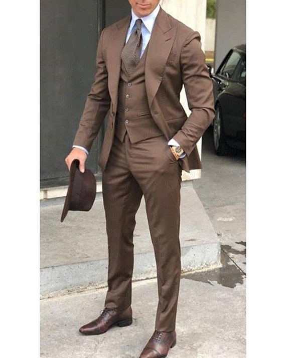 Completo Uomo 3 Pezzi Slim Fit – Blazer, Gilet, Pantaloni, Taglie Personalizzabili, Per Matrimoni E Cerimonie