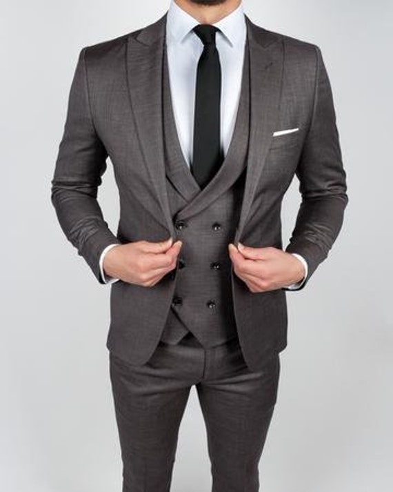 Trajes de hombre trajes grises para hombre moda formal - Etsy México Trajes de hombre trajes grises para hombre moda formal - Etsy México
