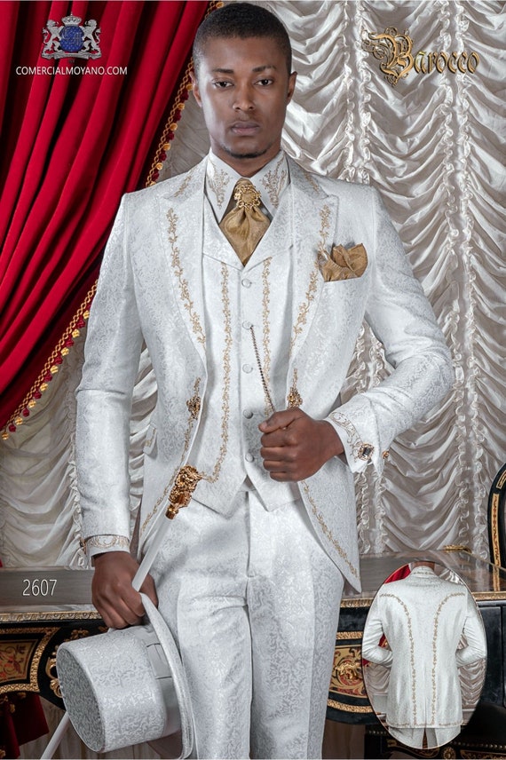 Black Gold Printing suits Men Casual Business Beige Mens Suits 3 Pieces  Formal Dress Men Suit Set Men Wedding Suit For Men Groom | Wish