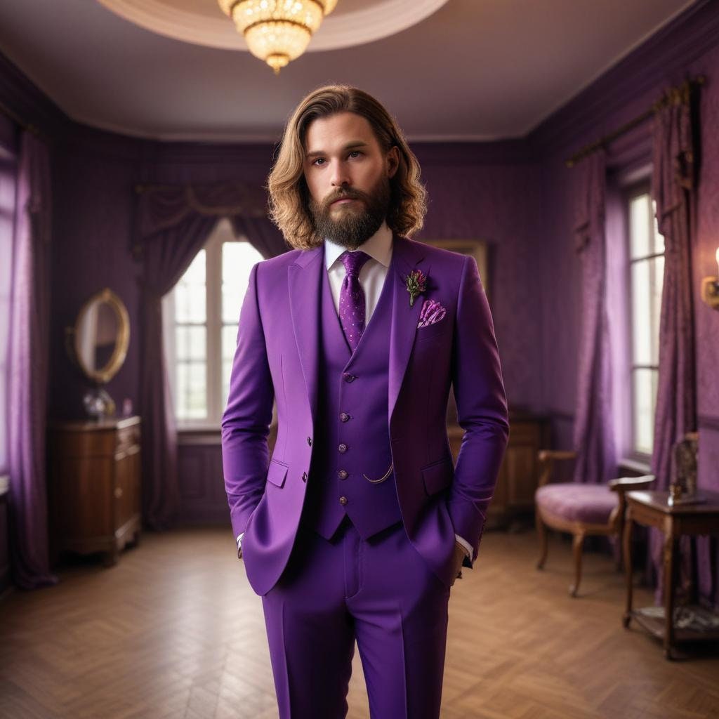 purple fancy dress suit Manzini Mens Fashionable Lavender Fitted Prom Suit Tuxedo Sunset 44 Short Lavender