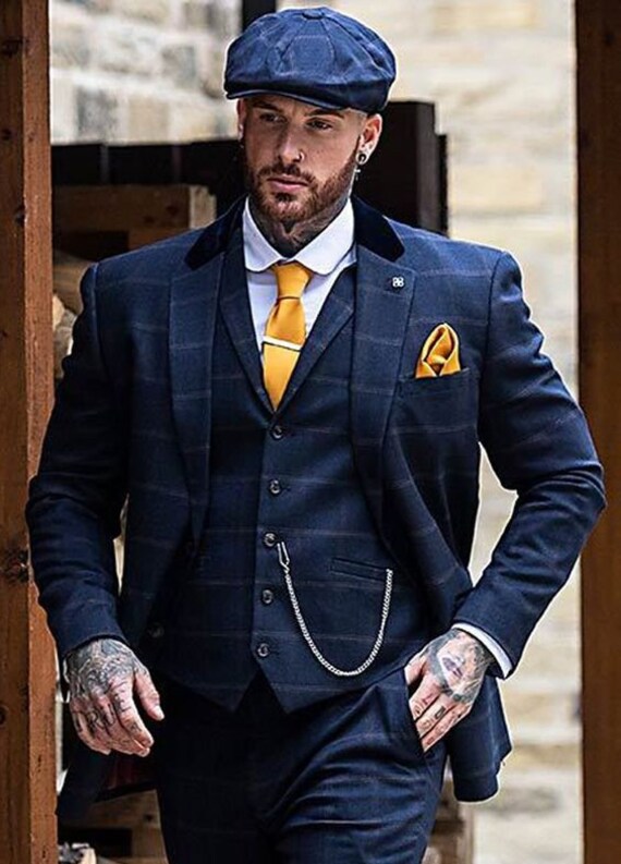 BURNT ORANGE 2 PIECE SLIM FIT SUIT – VARDO