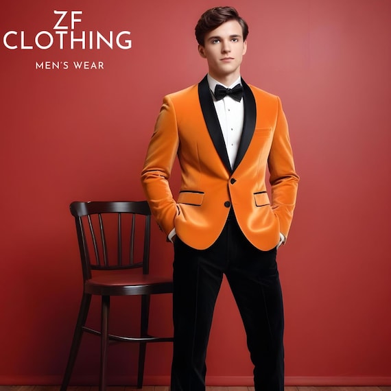 Orange tuxedo jacket best sale