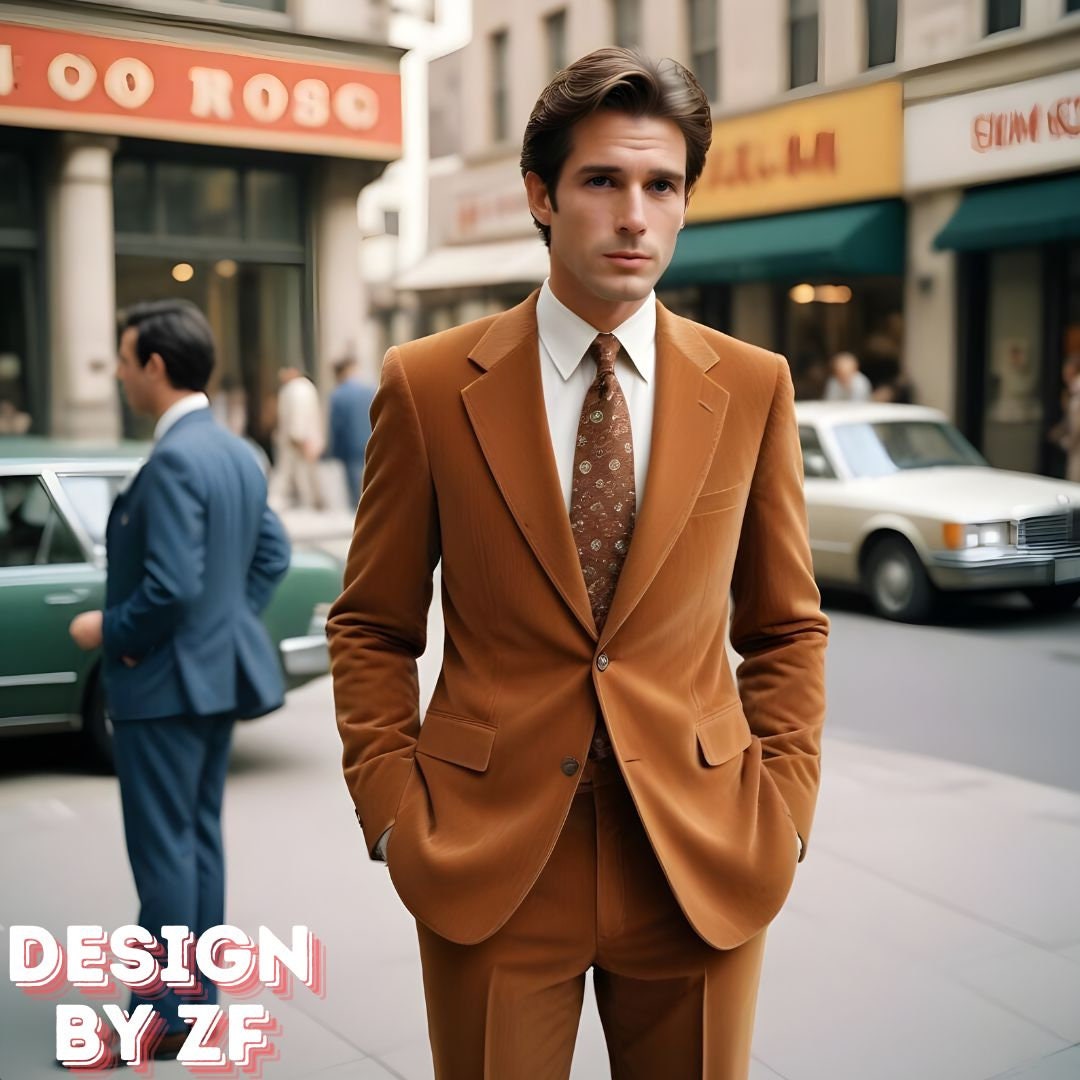 Men Suits- Designer -rustic Velvet Tuxedo Suits -slim Fit Suit- Elegant ...