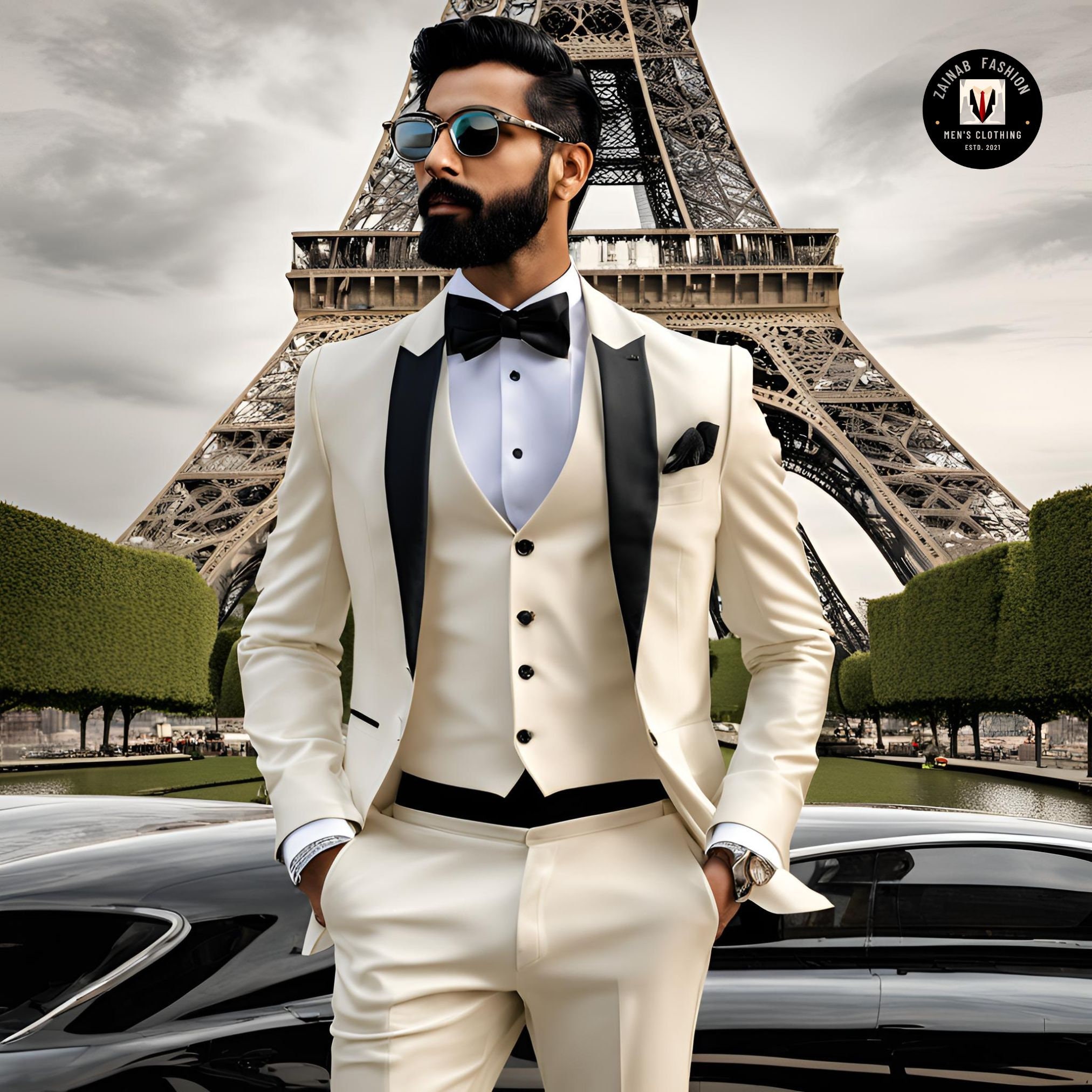 Designer tuxedo dress hot sale