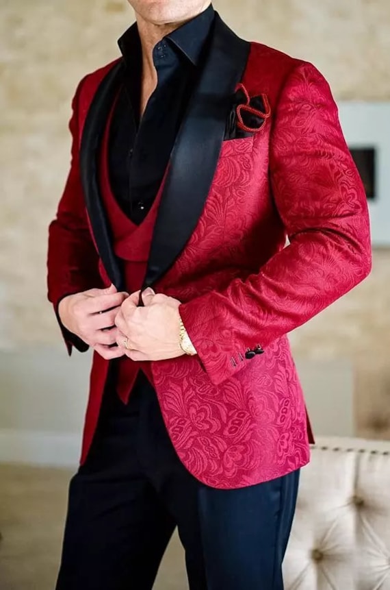 Formal Men's Elegant Suit Jacket Single Breasted Vest Pants - Temu