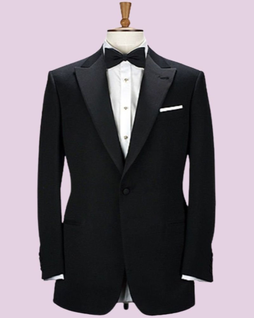 Men One Button Black and Purple Velvet Tuxedo Jacket with Sequins main image 1