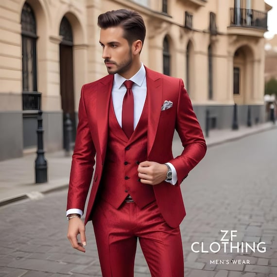 red business dress suit OppoSuits Men's Red Devil Suit