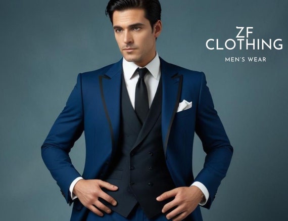 black and blue formal dress men Black Suit With Light Blue Shirt — Find Yours at MensUSA