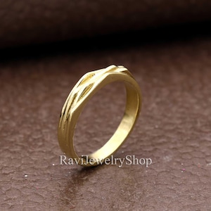 Dainty Ring, Women Ring,  Minimalist Ring, Gold Ring, Promise Ring, Brass Ring, Gift For Women, Handmade Simple Ring, Unisex Tribal Jewelry,
