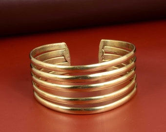 Breites Manschetten Armband, Gold Hochzeit Armband, Gold Manschette Armband, Braut Armband, Manschette Armband, Gold Armband, Boho Hand Manschette Armband,