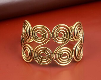 Wide Cuff Bracelet, Circle Bracelet, Gold Bracelet,Silver Cuff Bracelet, Bridal Bracelet, Cuff Bracelet, Gold Bracelet, Boho Cuff Bracelet,
