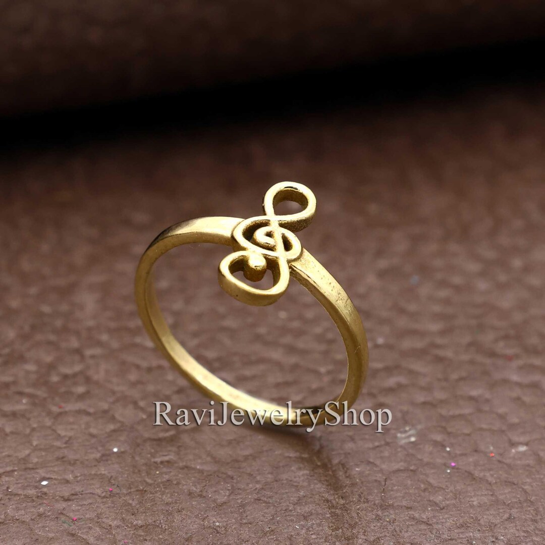 Music Ring, Musical Notes Ring, Treble Clef Ring, Music Lover Gift ...