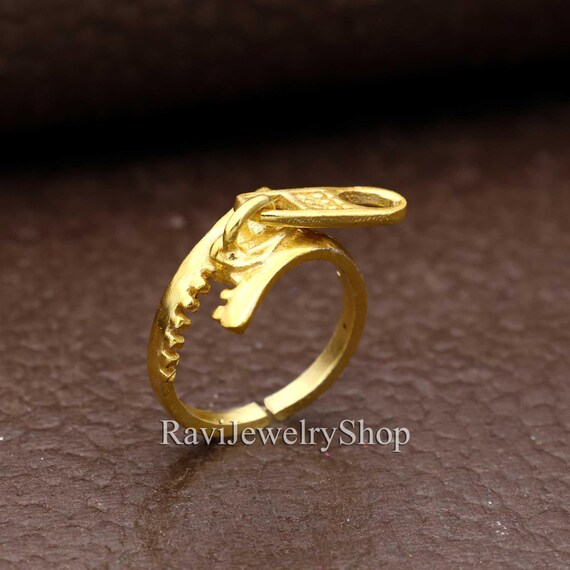 【oan】golden ring zip-up Golden Zip Zipper Ring, Modern Zip Ring, Fancy Ring