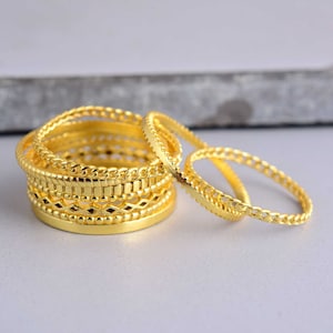 15pcs 14k Gold filled pattern ring, 14k Gold filled ring, Gold rings for man and women, Gold stack ring, Gold smooth Ring, Minimalist ring