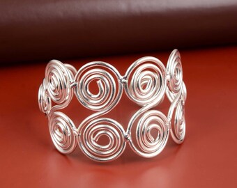 Wide Cuff Bracelet, Circle Bracelet, Gold Bracelet,Silver Cuff Bracelet, Bridal Bracelet, Cuff Bracelet, Gold Bracelet, Boho Cuff Bracelet,