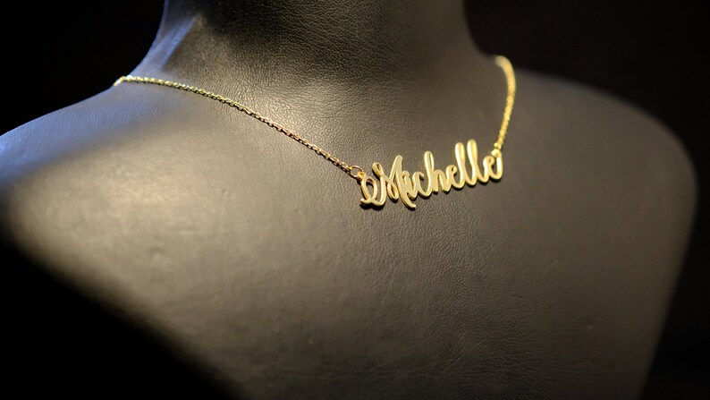 Mother/'s day Gift Family Keepsake Monogram Necklace Cute Necklace Delicate Name Necklace | Personalized Cursive Name Necklace